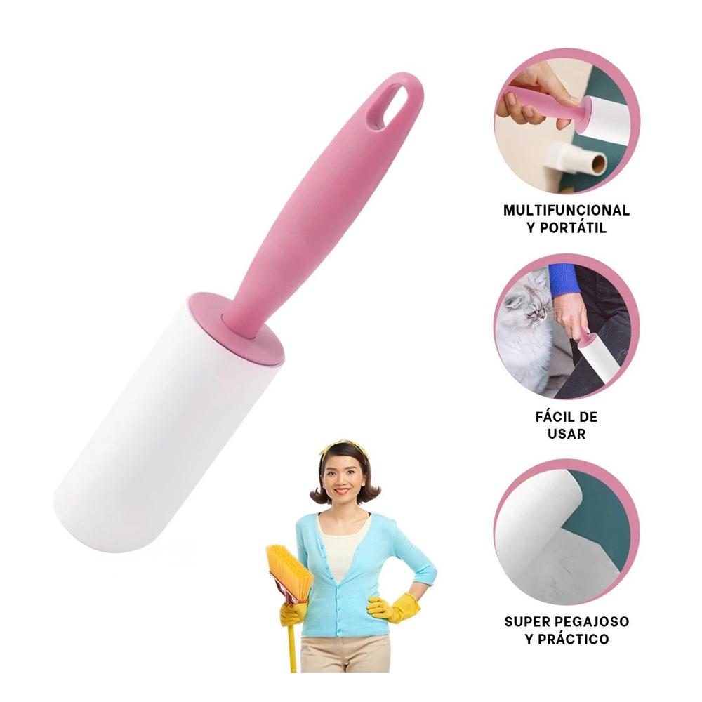 Limpiador de Pelusa Compacto para Guardar en Escritorio o Mochila Rosado Y+Ligas Regalo