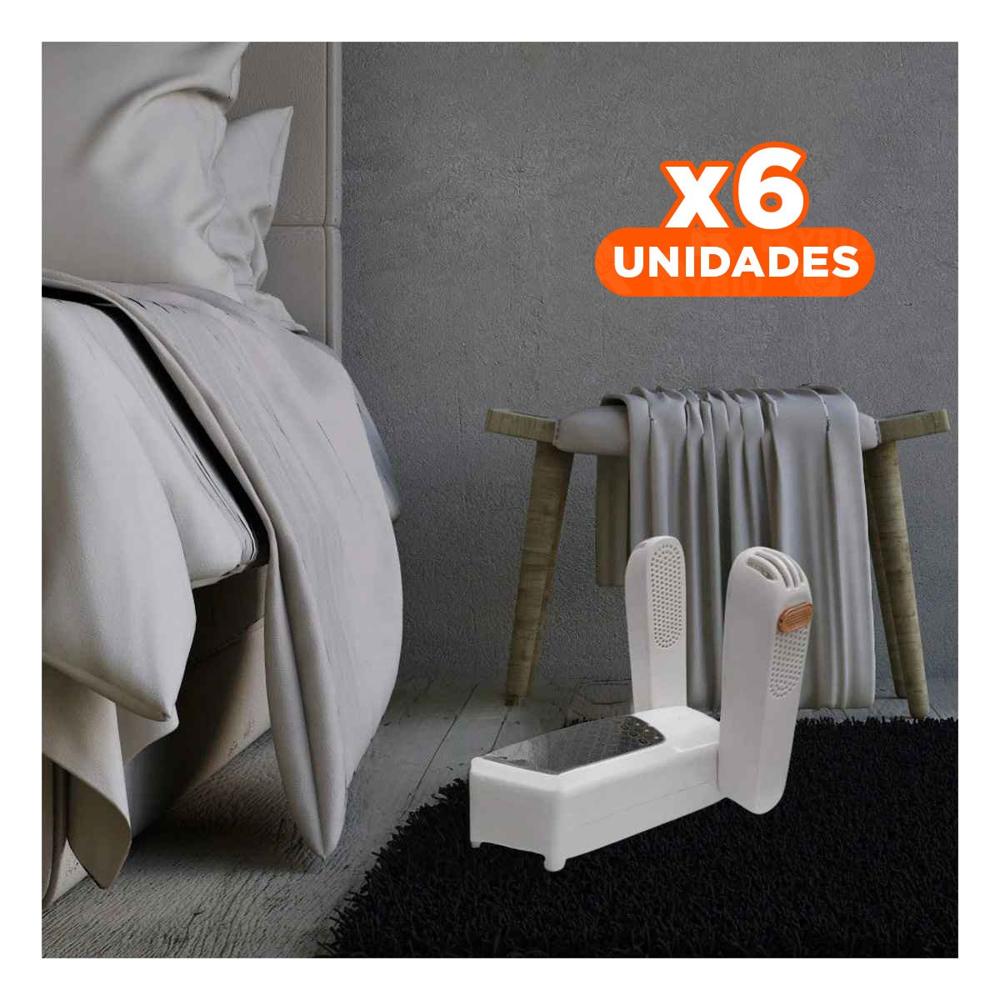 Pack6 Sistema De Zapatos Electrico Uso Hogar Practico Diario Blanco Y+Papel Regalo