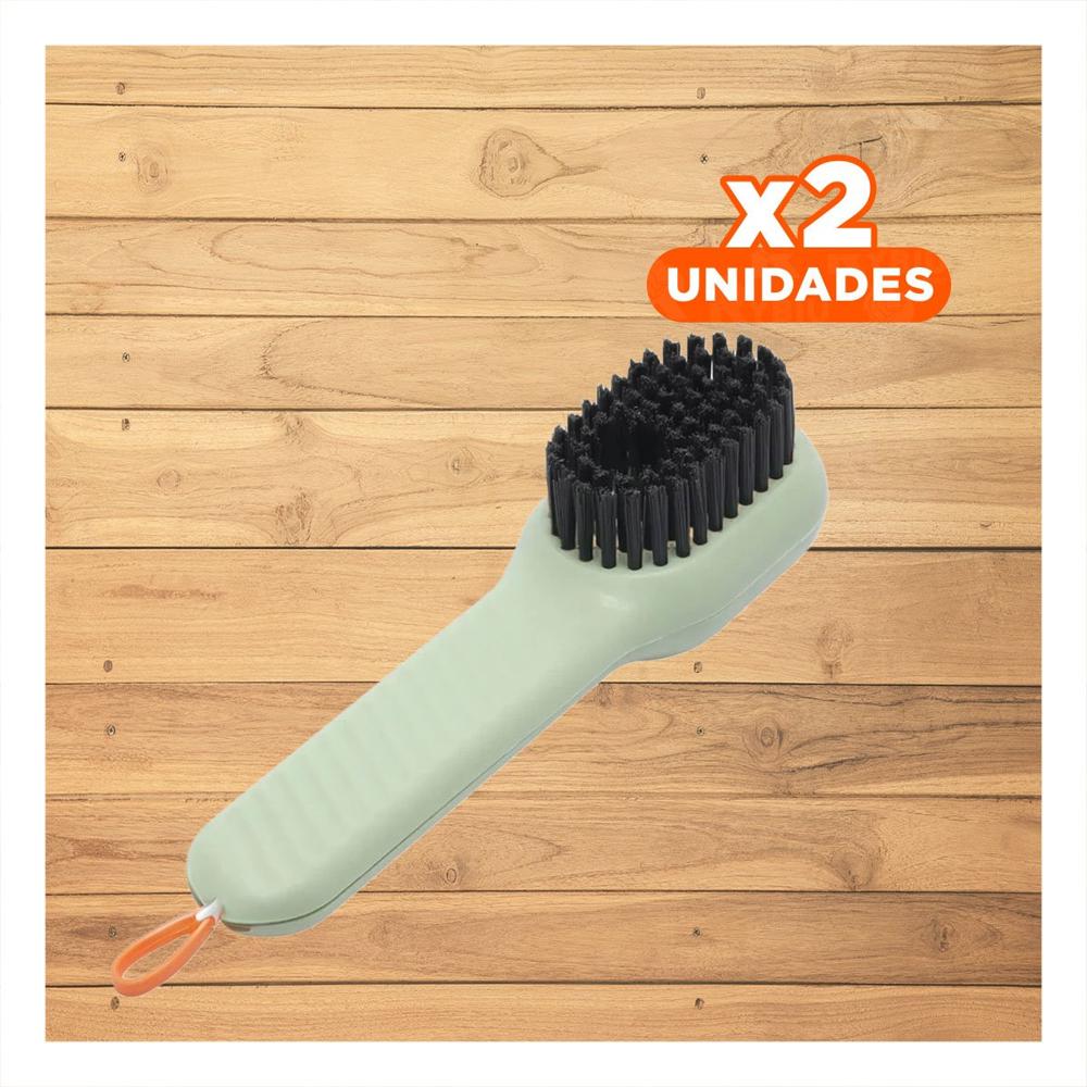 Pack2 Utensilio de Limpieza con Dispensador Multifuncional Resistente Verde Y+Papel Regalo