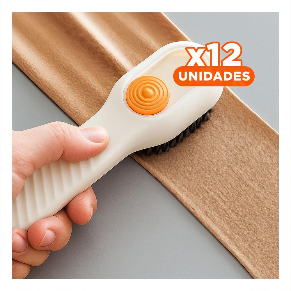 Pack12 Escobilla Dispensadora Multifuncional Practica para Utensilios Blanco Y+Papel Regalo