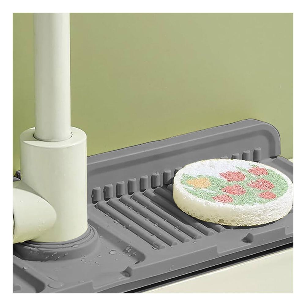 Mat de Piso Antideslizante para Cocina y Espacios del Hogar Verde Y+Regalo Sticker