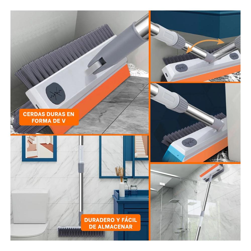 Utensilio de Limpieza con Cepillo y Silicona 3 en 1 para Uso Diario en Casa