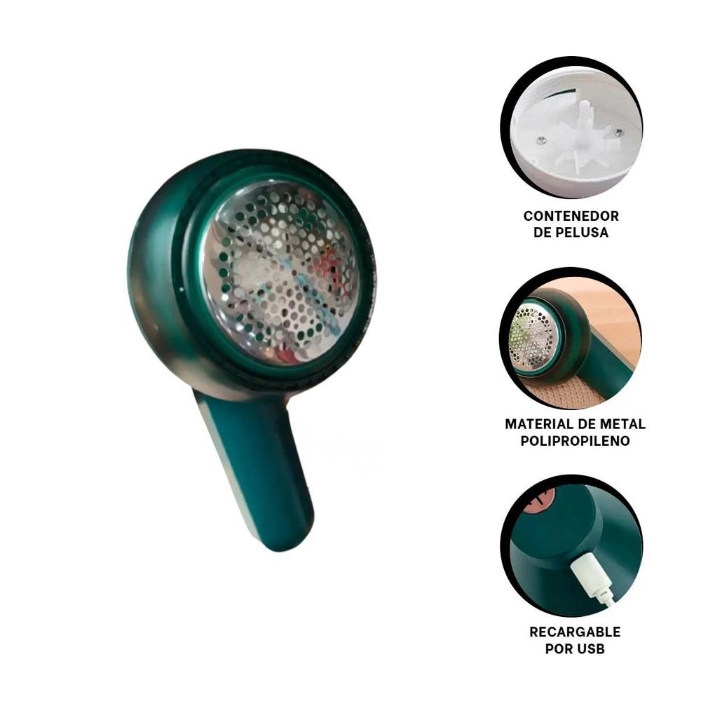 Quitapelusas Practico para Telas Delicadas en Casa Verde Hogar Plus Y+Ligas Regalo