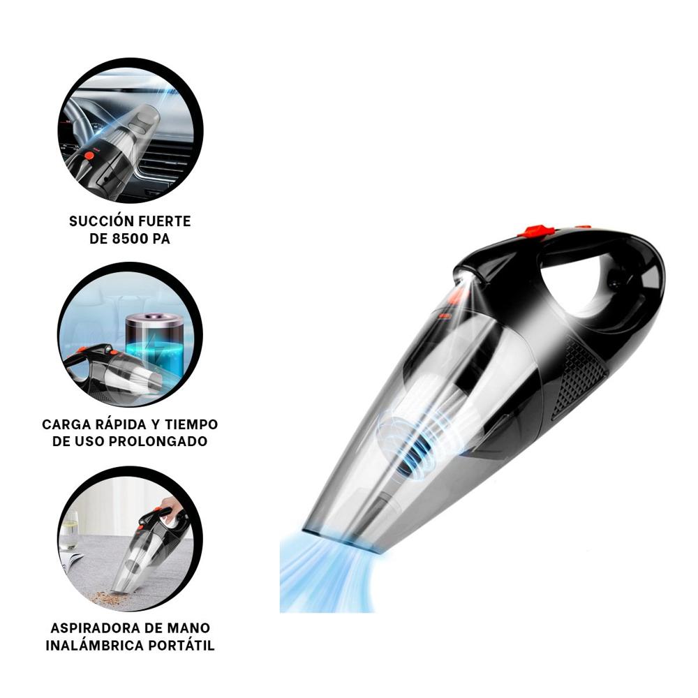 Accesorio de Limpieza Portatil con Linterna para Auto y Oficina Y+Ligas Regalo