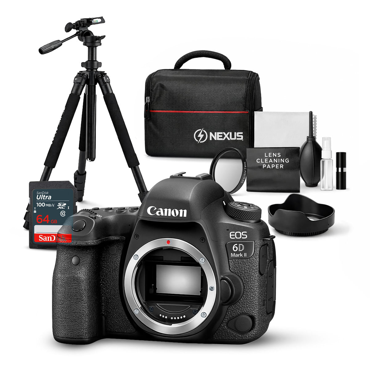 Cámara Canon EOS 6D Mark Cuerpo Solo II y Kit Ultimate N