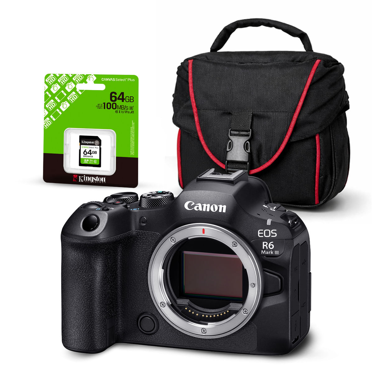 Cámara Canon EOS R6 Mark II Cuerpo Solo y Kit Básico