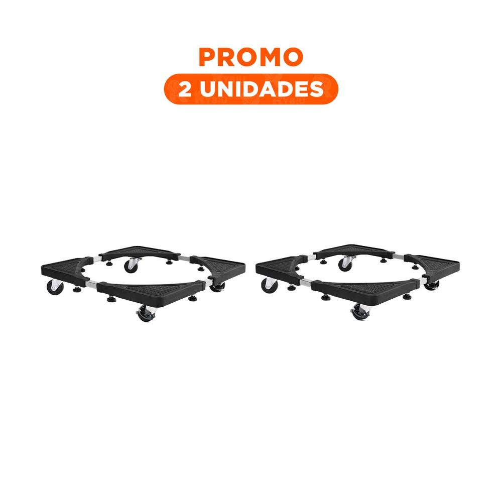 Pack2 Estructura Resistente de Acero Negro para Cocina