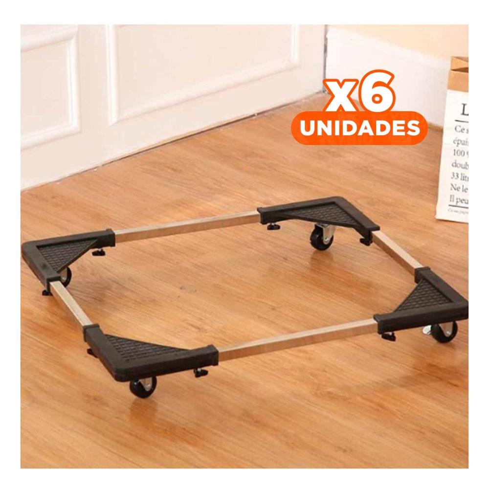 Pack6 Base Negra de Acero para Muebles de Cocina Y+Regalo Sticker