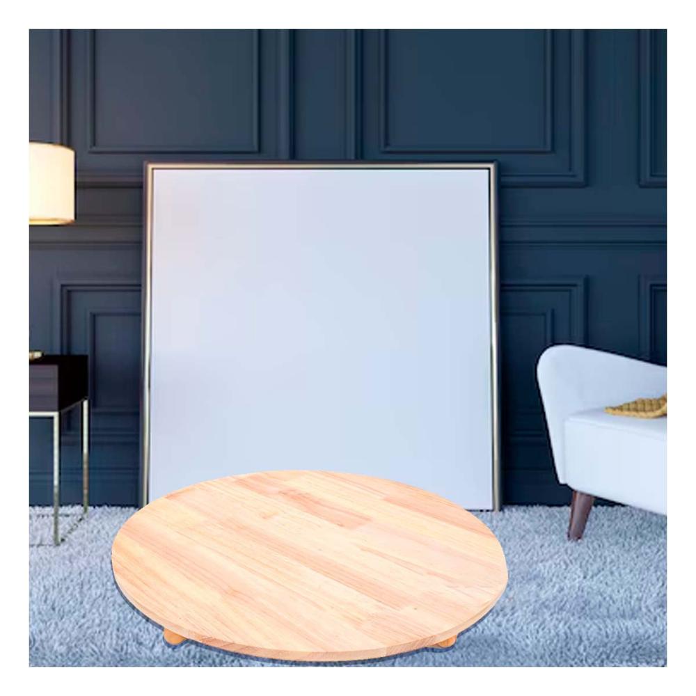 Pedestal Circular Decorativo de Madera con Patitas para Casa Y+Post It