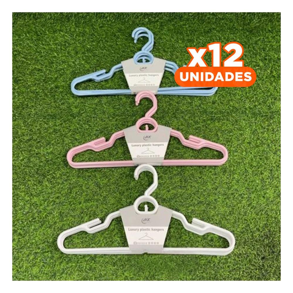 Pack12 Sujetador Compacto de Plastico Rosado Circulo en Medio de 4 Piezas Hogar