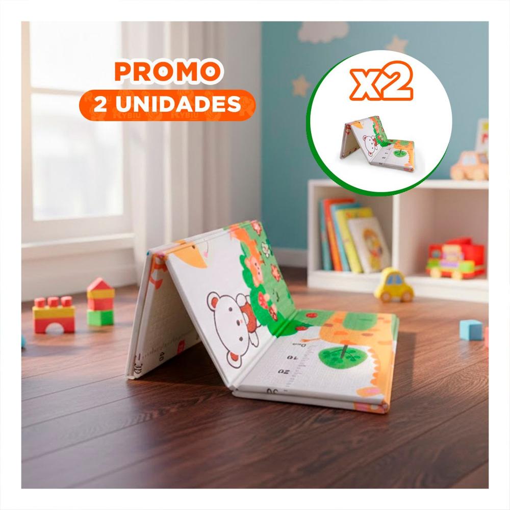 Pack2 Tapete Multicolor 250x180x2cm Niños para Area de Juego en Casa Y+Regalo Sticker