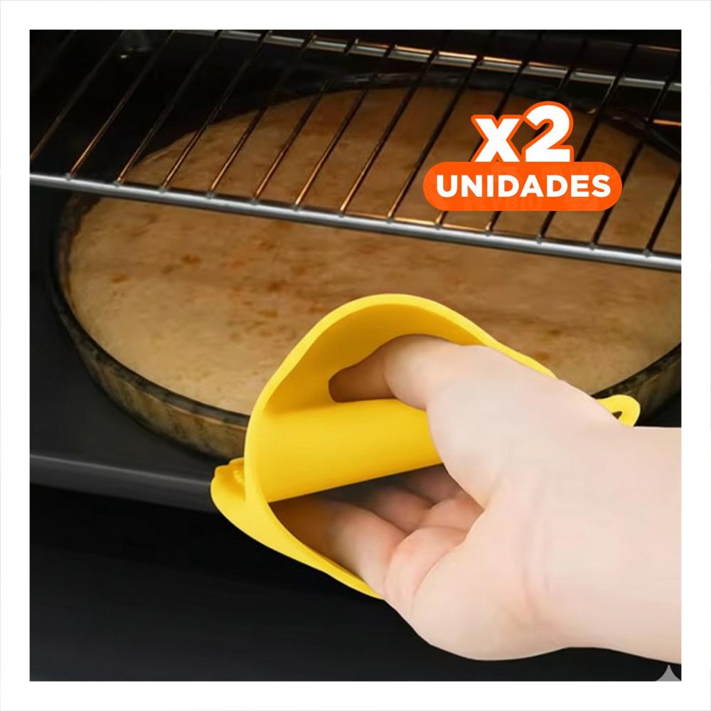 Pack2 Accesorios Cubiertos de Silicona Amarillo para Preparar Comida 7,3x9,5cm Y+Papel Regalo