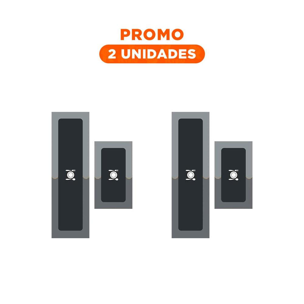 Pack2 Tapete de Piso con Superficie Antideslizante para Cocina Naranja