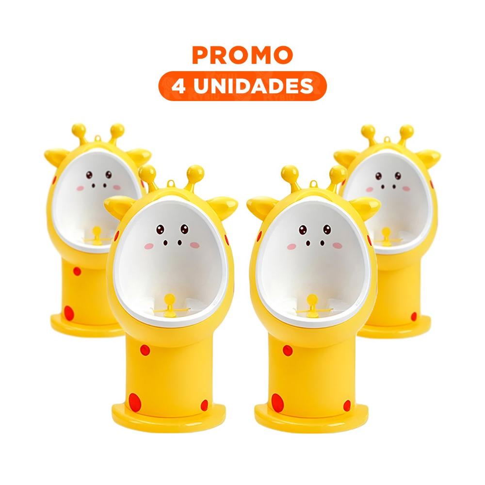Pack4 Inodoro Infantil de Firaja comodo y Estable para Uso Diario Amarillo Y+Regalo Sticker