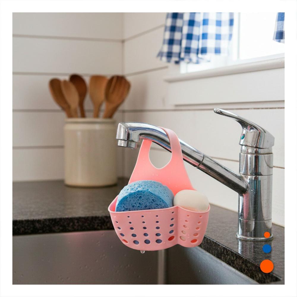 Portaobjetos Colgante Rosado para Tener el Bano Siempre Ordenado 19x15cm Y+Papel Regalo