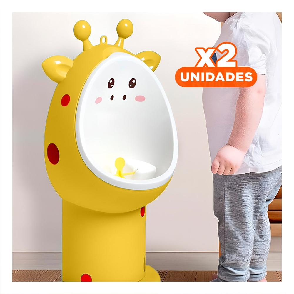 Pack2 Inodoro de Firaja para Ninos con Base Estable y Comodo Amarillo Y+Regalo Sticker