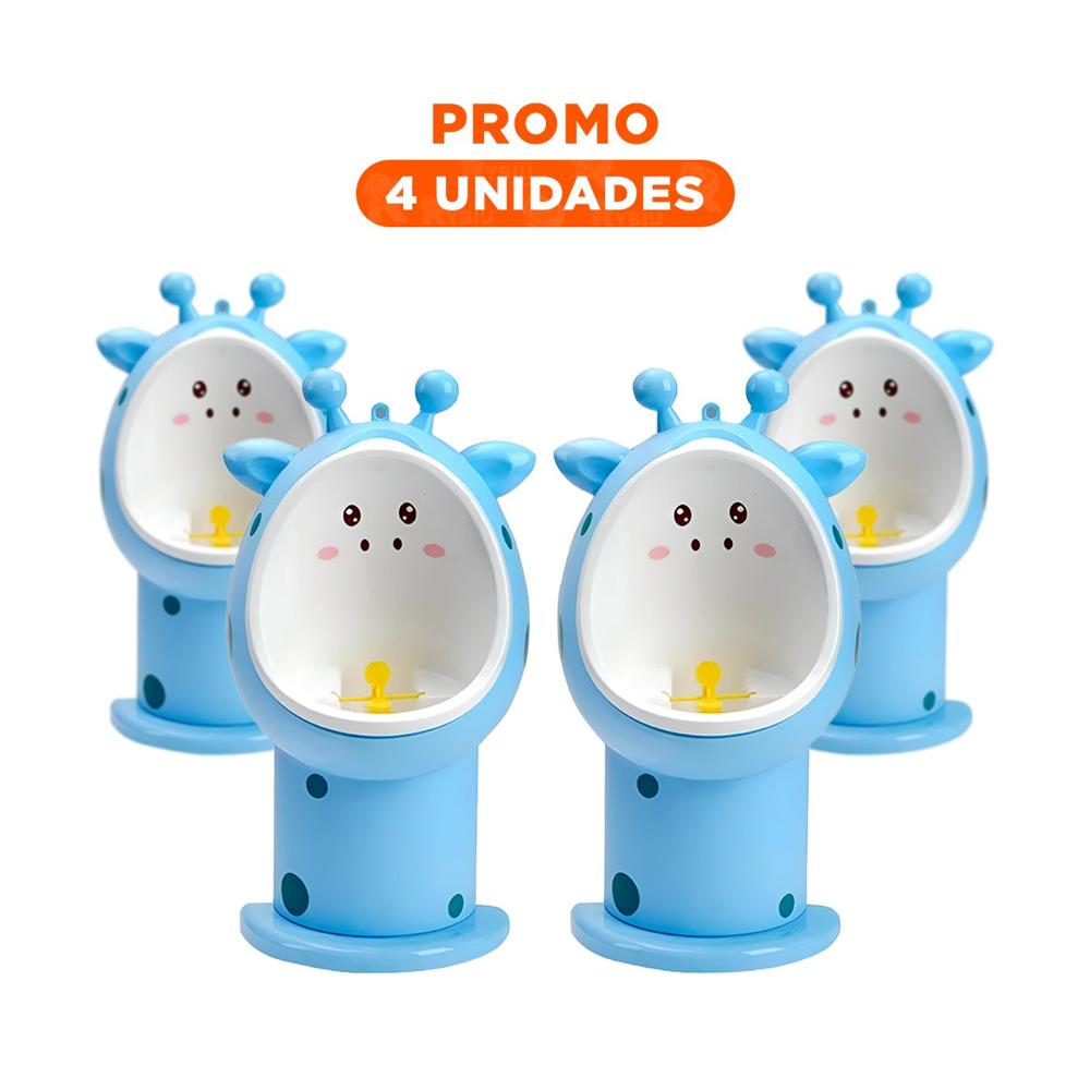 Pack4 Inodoro Infantil de Firaja comodo y Estable para Uso Diario Celeste Y+Regalo Sticker