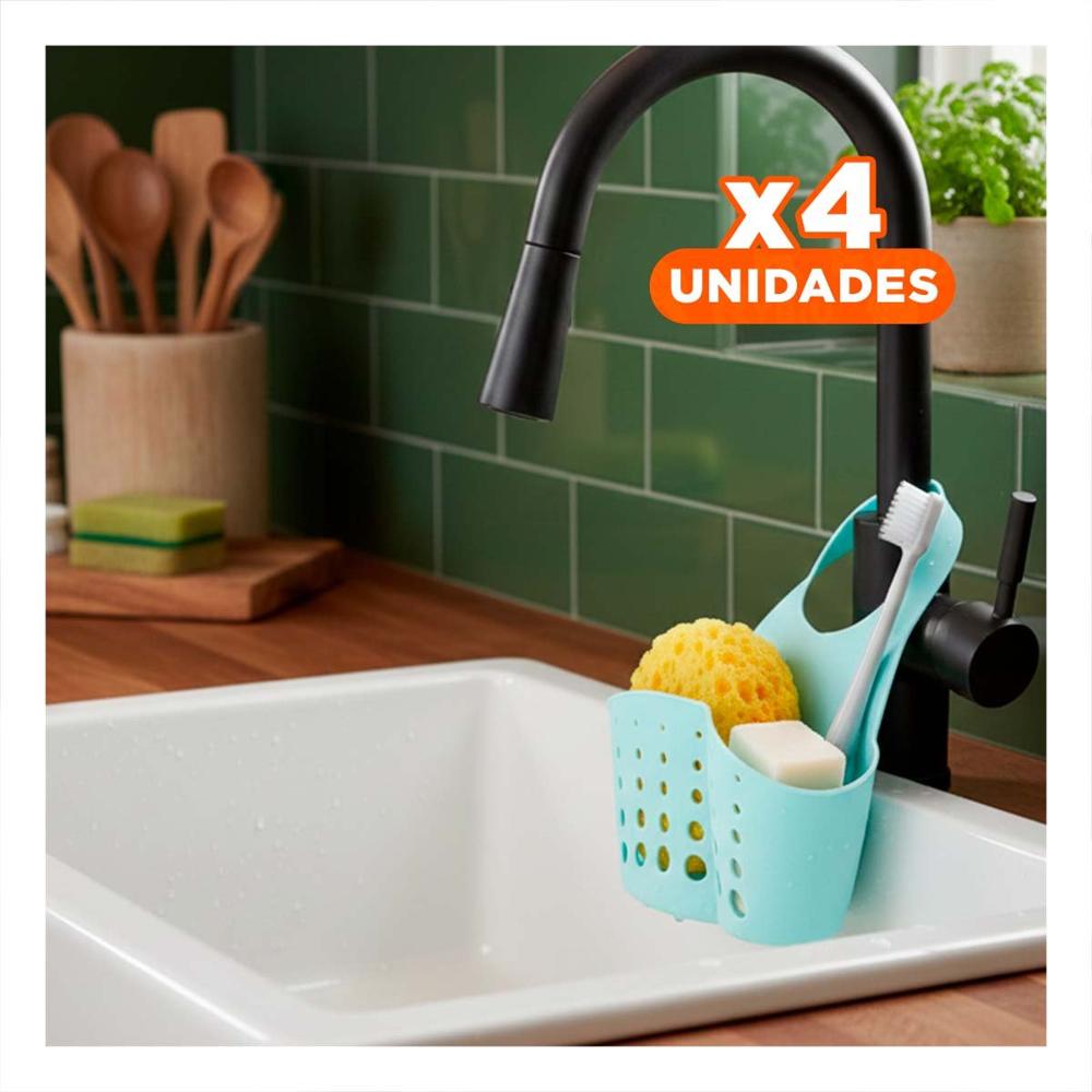 Pack4 Receptaculo Colgante Celeste para Mantener el Bano Limpio 19x15cm Y+Papel Regalo