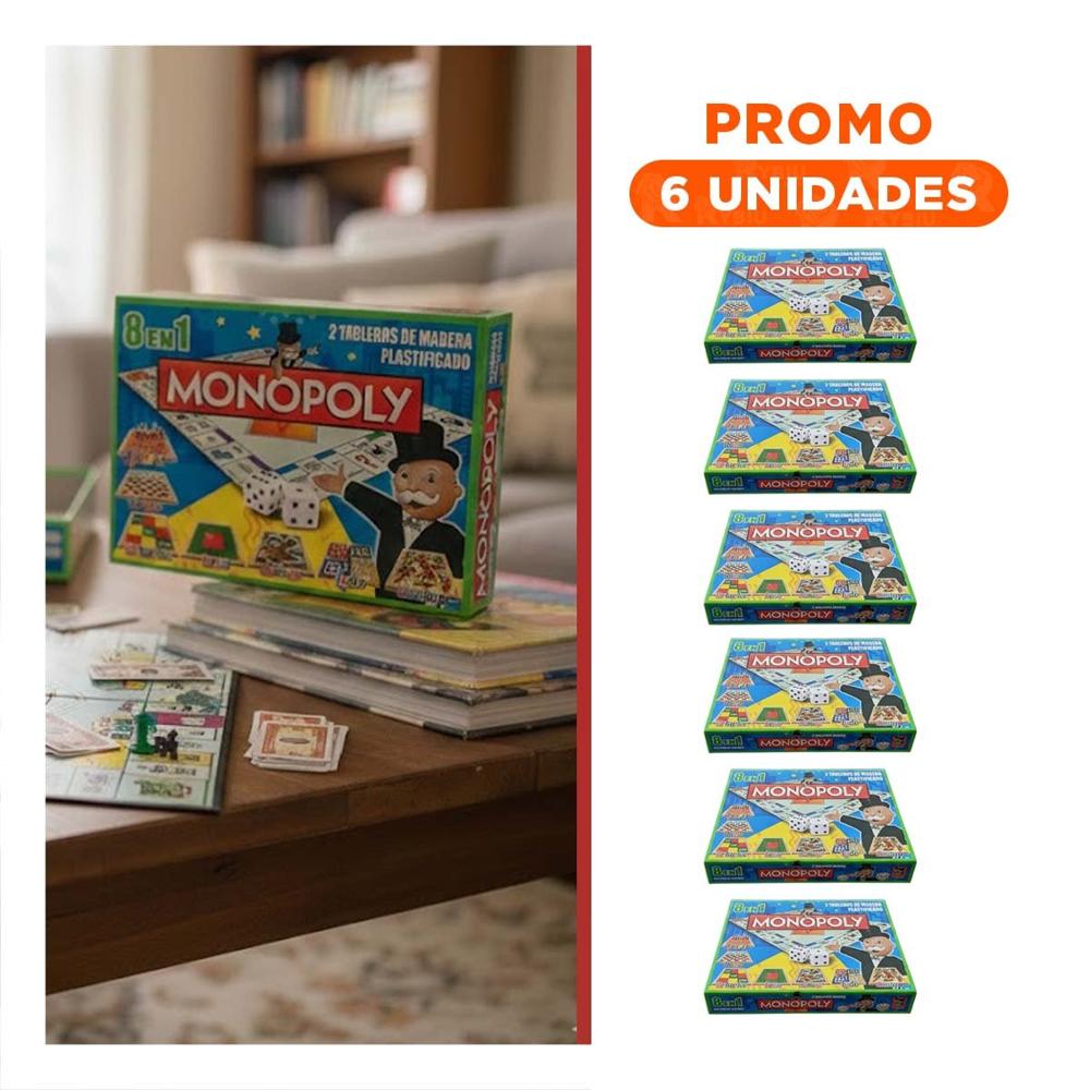 Pack6 Concepto Social Multicolor para Hogar con Entretenimiento Tradicional y Diversion