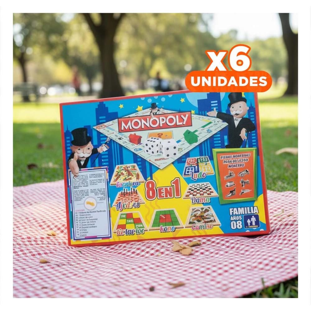 Pack6 Con Tardes De Mesa Multicolor con Diversion en Casa Y+Regalo Sticker
