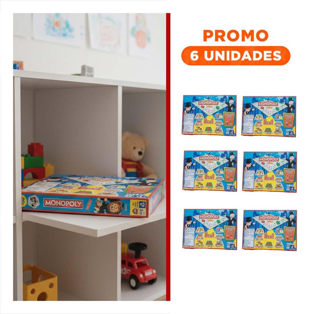 Pack6 En Familia De Mesa Multicolor con Casa con Diversion