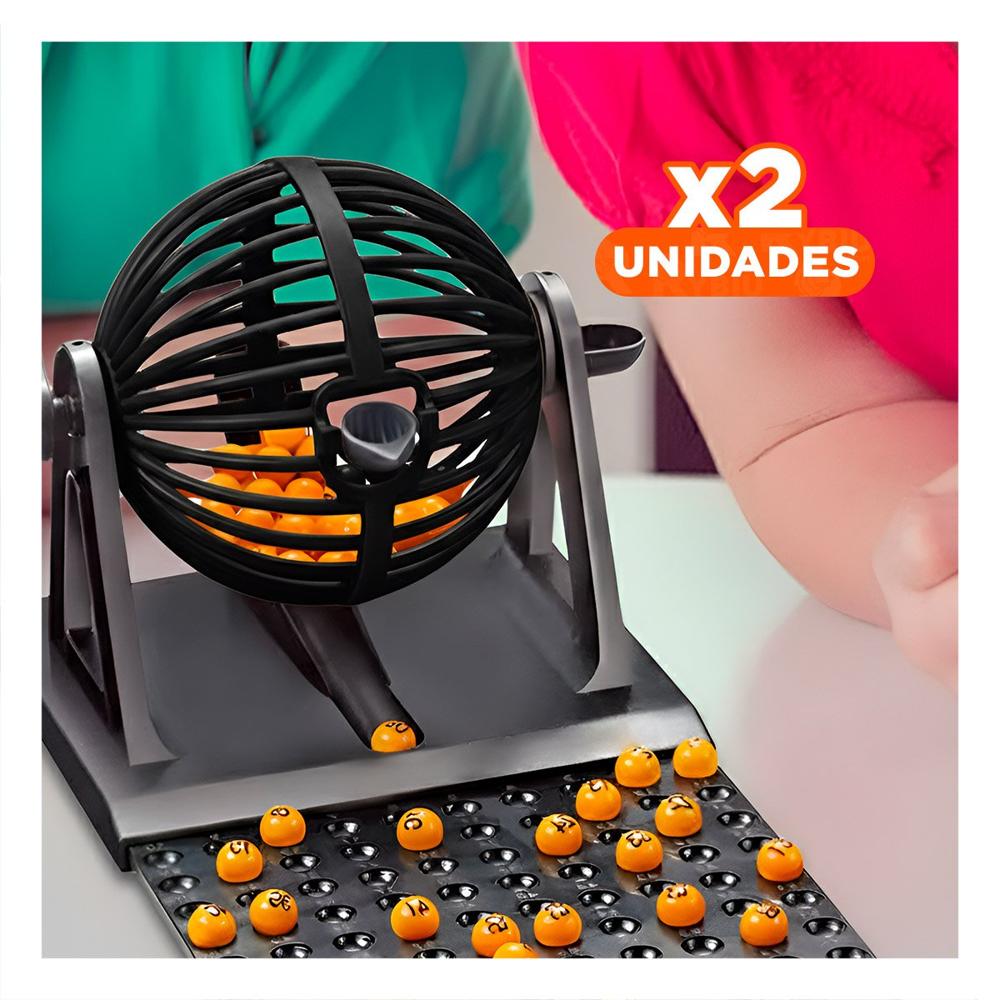 Pack2 Cartonera Lotto Mediano en Empaque Rojo Negro para Juego Familiar Y+Regalo Sticker