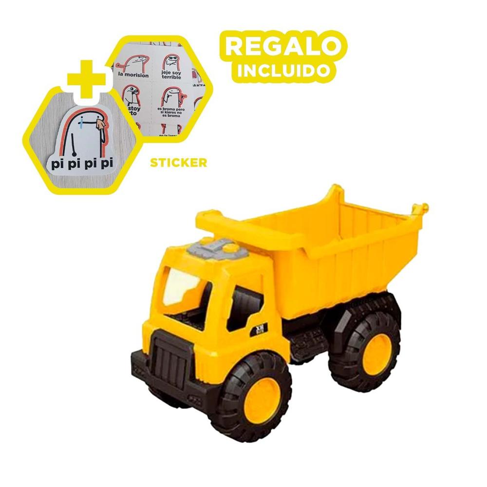 Recolector Infantil con Descarga Trasera 19,5x29cm Amarillo Y+Regalo Sticker