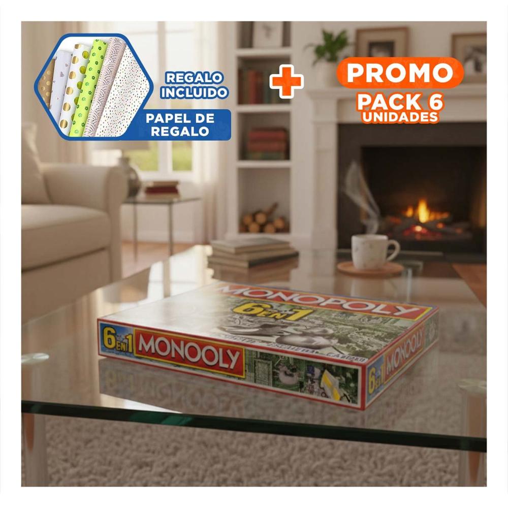 Pack6 Propuesta De Mesa Verde Multifuncional para Hogar y Uso Familiar Y+Papel Regalo