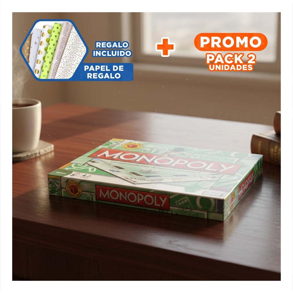 Pack2 Formato de Entretenimiento de Mesa Verde para Hogar con Uso Social Y+Papel Regalo