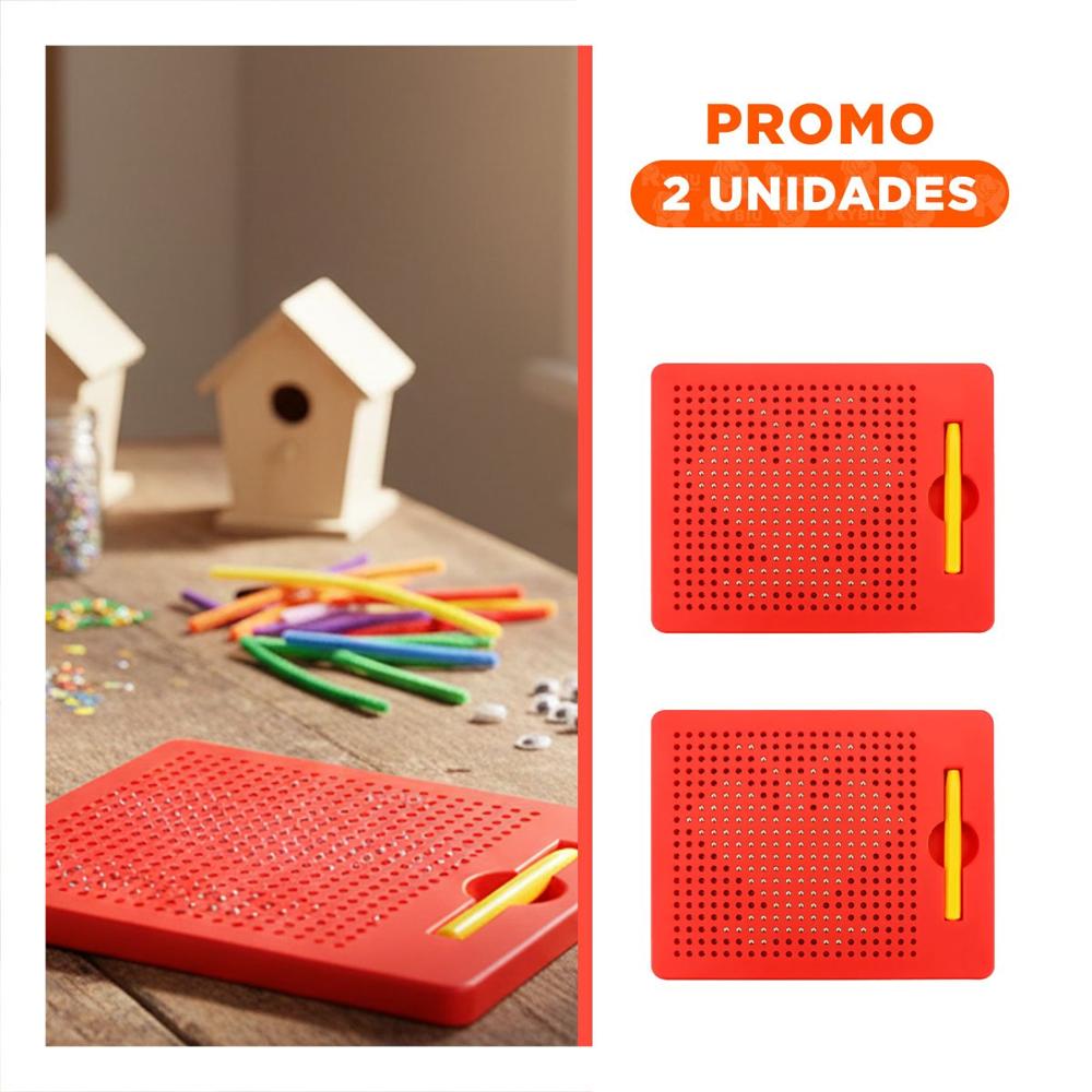 Pack2 Estructura Visual Magnetica Roja para Espacios de Trabajo
