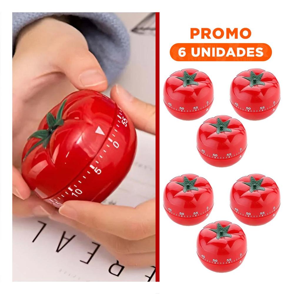 Pack6 Medidor Tomate Rojo Elegante y Sencillo para tu Hogar