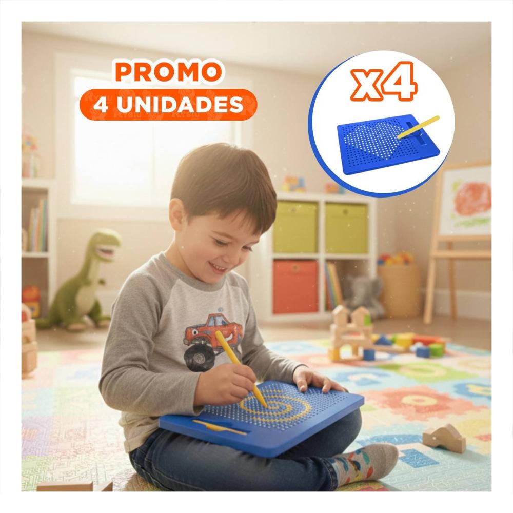Pack4 Zona de Organizacion Magnetica Azul para Uso Diario