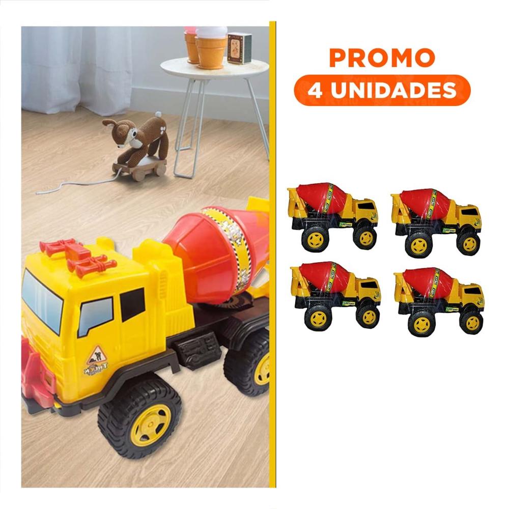 Pack4 Referencia Mezcladora de Construccion en Bolsa Grande para Juego Y+Regalo Sticker