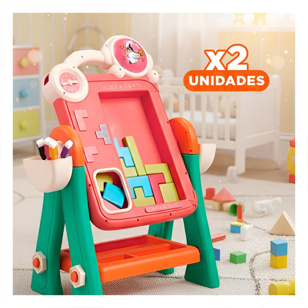 Pack2 Set Educativo 2 en 1 con Juego Tetris para Actividad Mental Y+Regalo Sticker