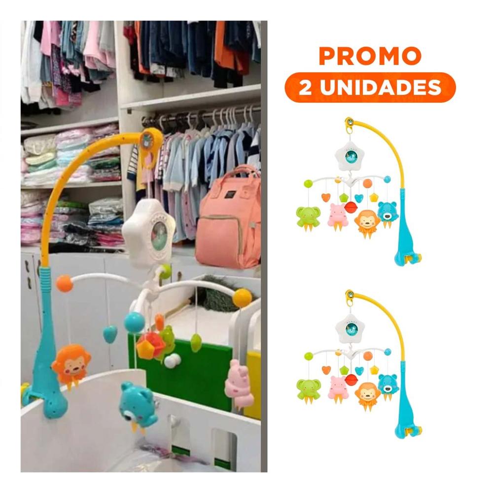 Pack2 Colgante Sonoro para Cuna de Bebes con Luces y Musica Suave