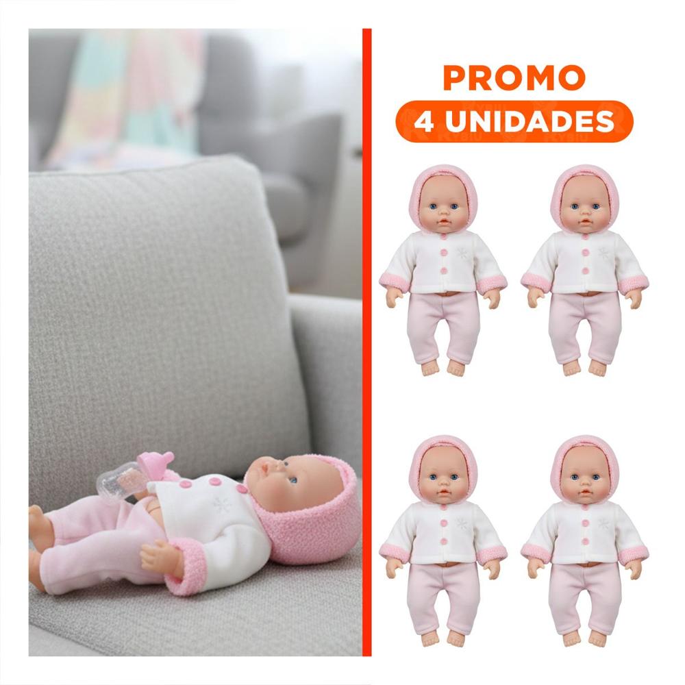 Pack4 Companera Encantadora rosada con chompa botones flores para casa Y+Regalo Sticker