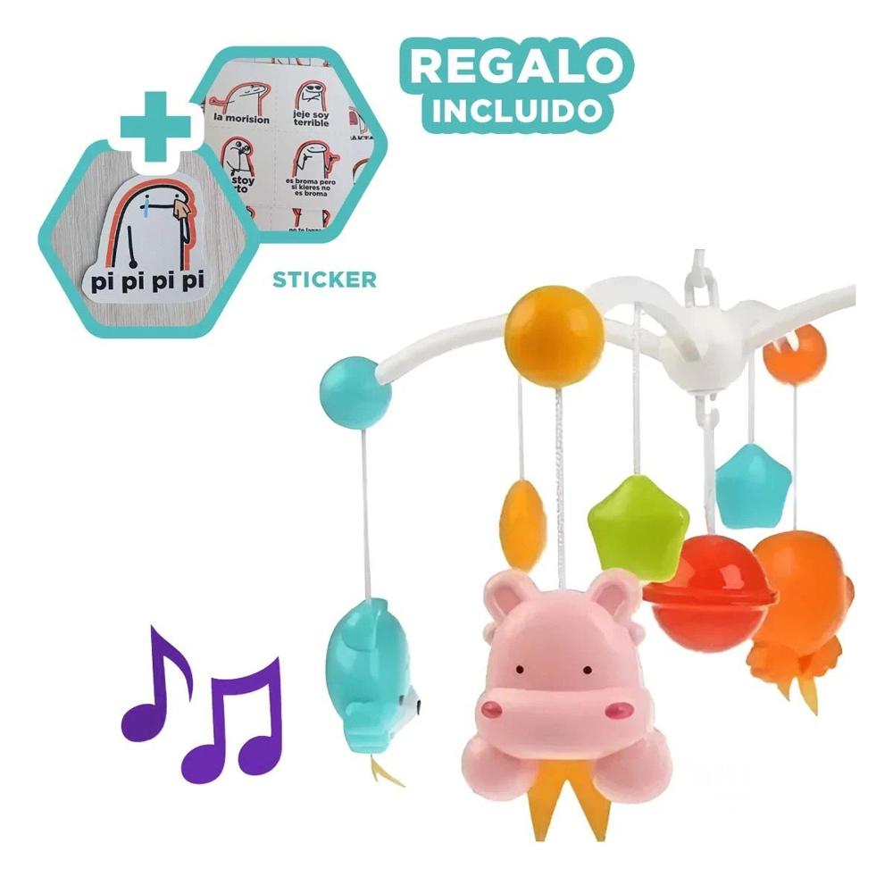 Carrusel Musical para Cuna de Bebes con Melodias y Luces Atractivas Y+Regalo Sticker