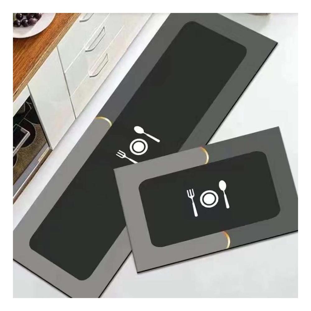 Tapete de Piso Antideslizante con Base Estable para Cocina Celeste Y+Papel Regalo