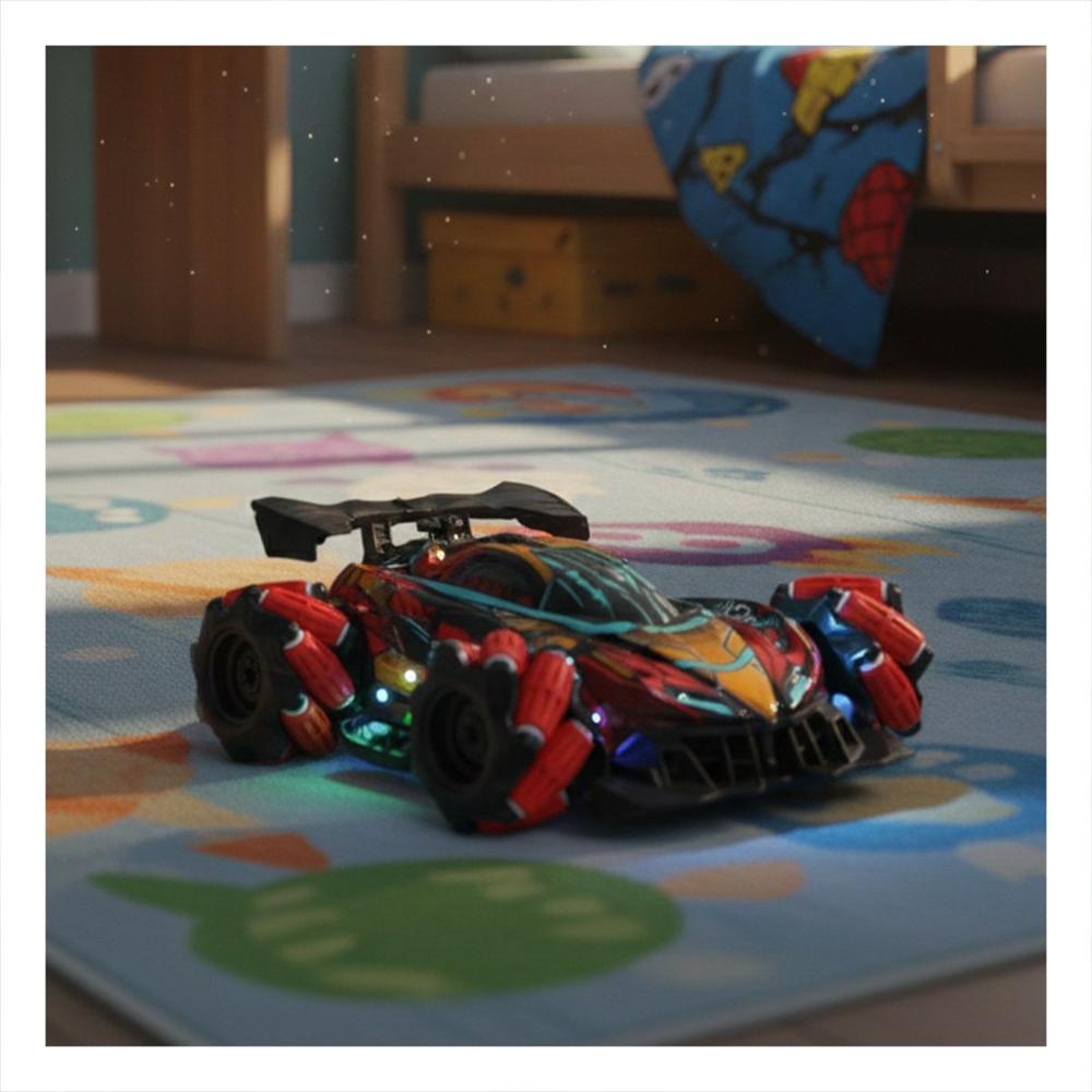 Auto Acrobatico disenado para Acrobacias con Guantes Interactivos en Rojo Y+Ligas Regalo