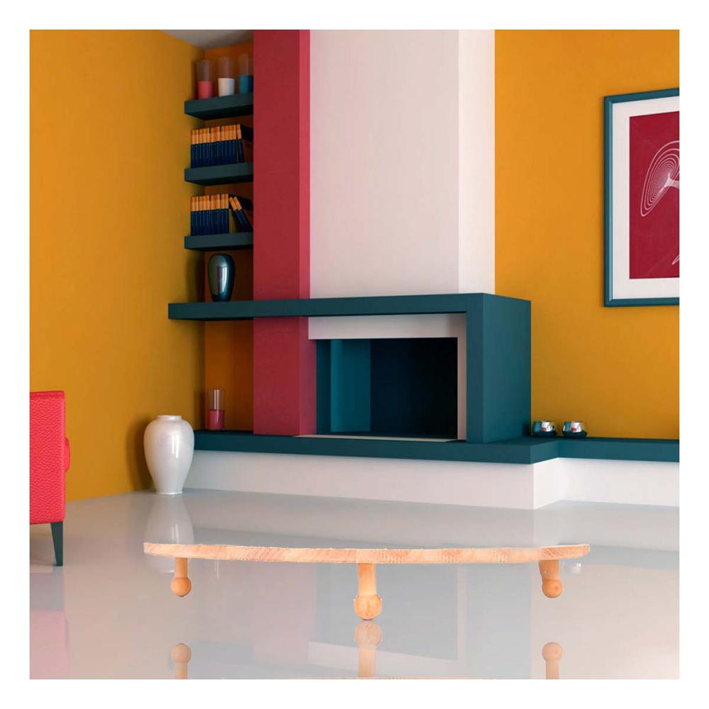 Pedestal Circular de Madera con Patitas para Decoracion en Casa Y+Regalo Sticker