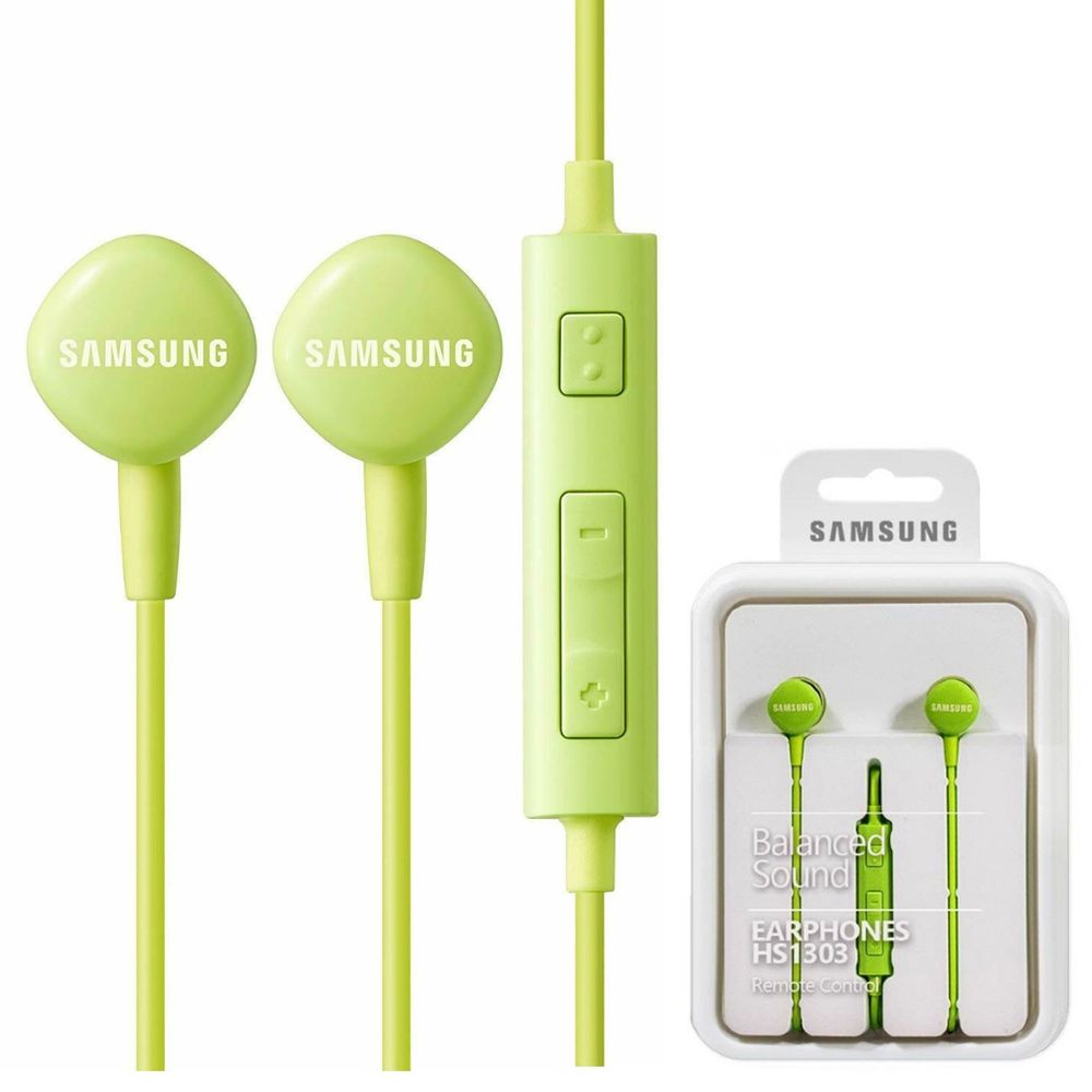 audifonos samsung hs1303 earphones balanced sound con microfono verde