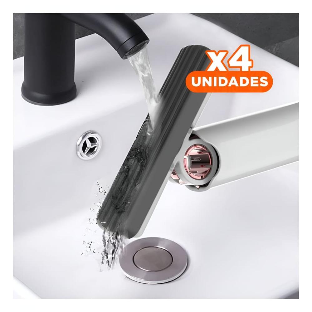 Pack4 Equipo Portatil con 3 Cabezales de Algodon Diseno Compacto Blanco