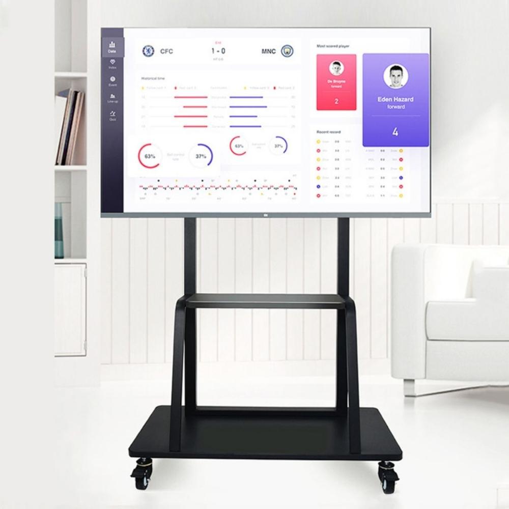 RACK SOPORTE PEDESTAL DE PISO PARA TV Y PANTALLAS INTERACTIVAS DE 42 A 110 PULGADAS SP-8060 KOREANO