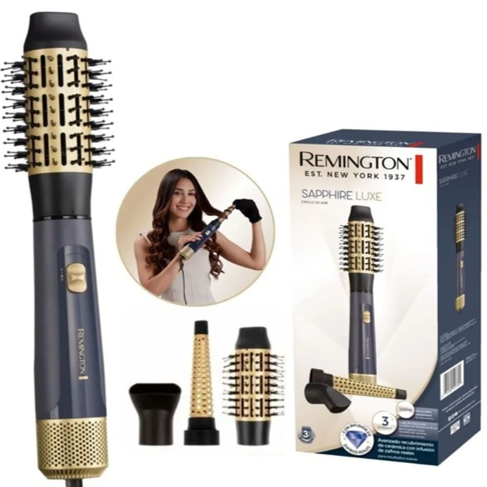 Cepillo de aire y multiestilizador Remington Sapphire Luxe 3 en 1