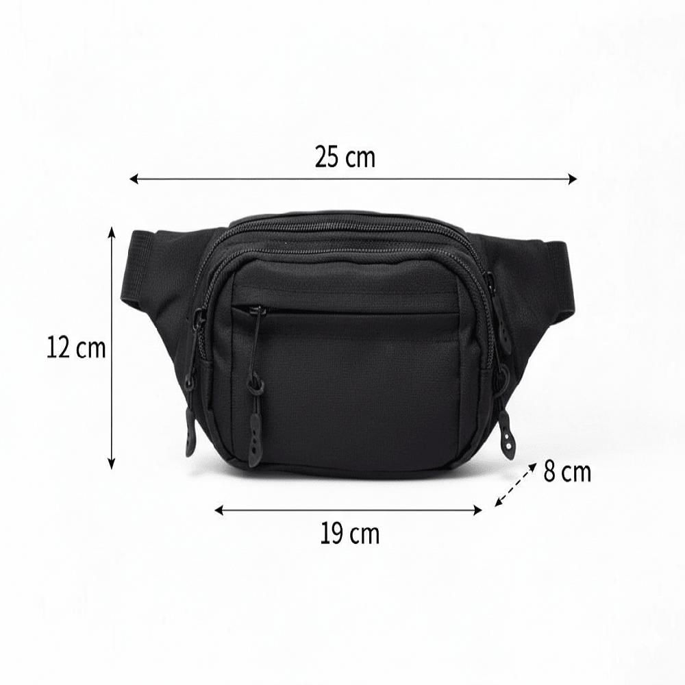 CANGURO RIÑONERA DEPORTIVA RUNNING CICLISTA-Negro