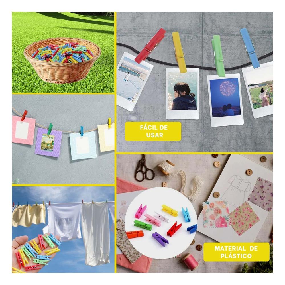 Ganchos de Ropa Plasticos Multicolor con 24 Piezas para Prendas Delicadas