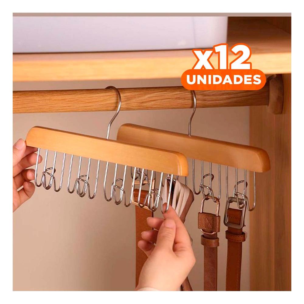 Pack12 Gancho Decorativo con Ocho Ganchos para Orden en Ambientes del Hogar Y+Papel Regalo