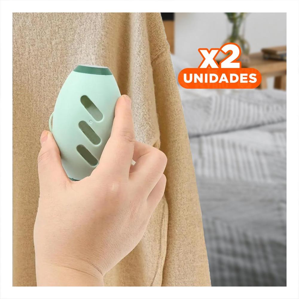 Pack2 Limpiador Quita Pelusa Reutilizable Verde Duradero Y Ligero Y+Papel Regalo