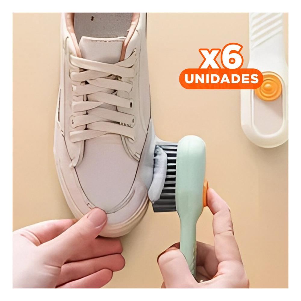 Pack6 Sistema de Limpieza con Cepillo Dispensador Multifuncional Verde