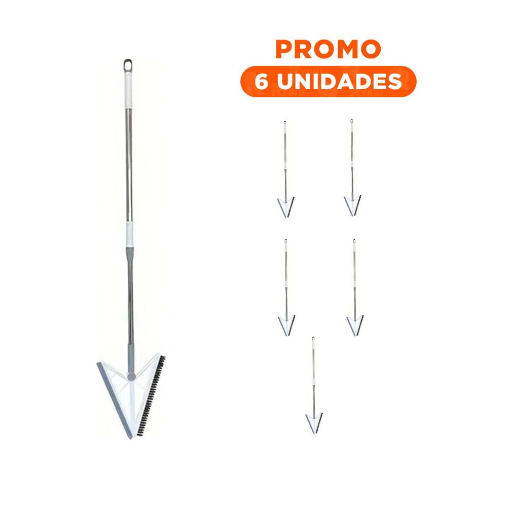 Pack6 Barredora Practica y Silicona 2 en 1 para Mantener Casa Ordenada Blanco